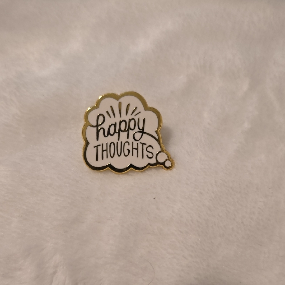 📌BUNDLES! 2 FOR $8 OR 3 FOR $10 Happy Thoughts Enamel Pin